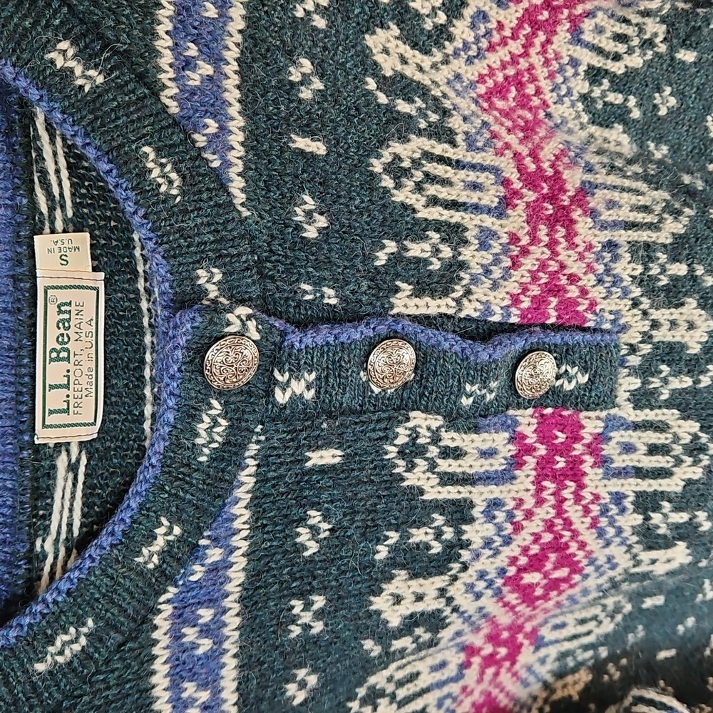 L.L. Bean // Vintage Fair Isle Sweater - Picture 2 of 4